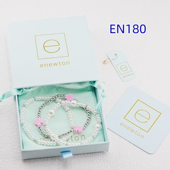 Enewton Pink Cross White Gold Bracelet Set - Picture 2 of 5